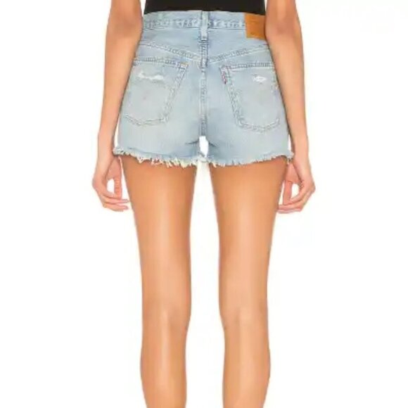 Levi's 501 High Rise Shorts in Fault Line - Picture 2 of 16
